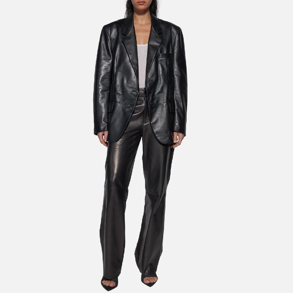 Salvatore Santoro PANTALONE IN PELLE - BLACK Bestseller