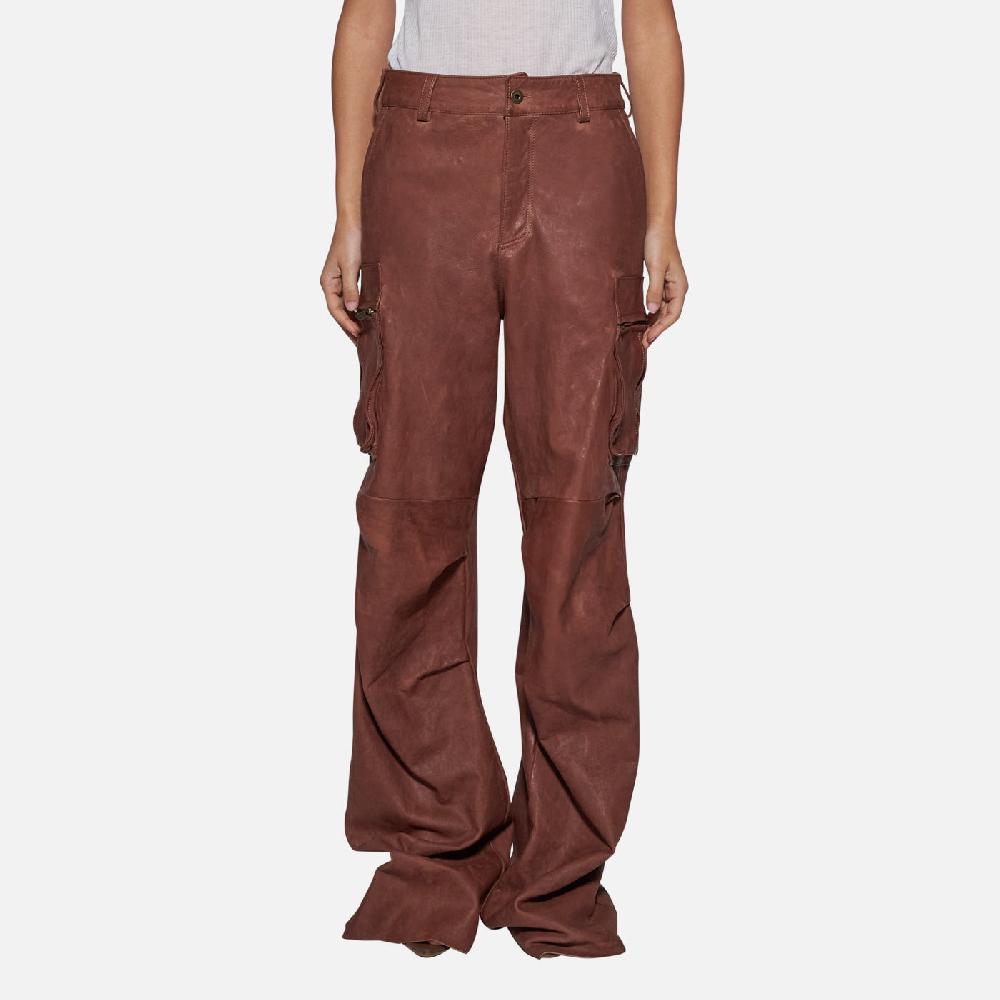 Salvatore Santoro PANTALONE IN PELLE - WOOD Spedizione Gratuita