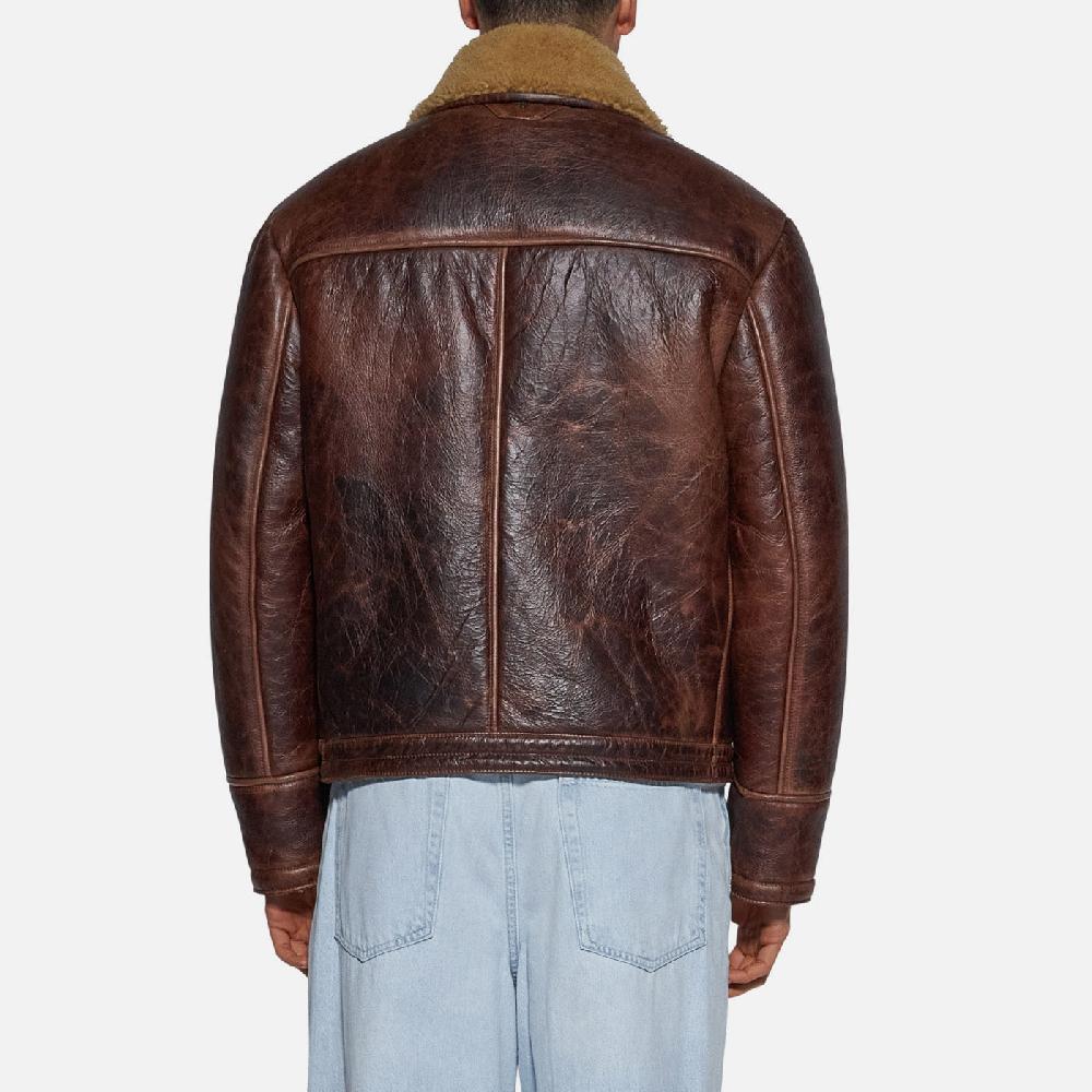 Salvatore Santoro GIACCA IN SHEARLING - T.MORO Qualità Garantita