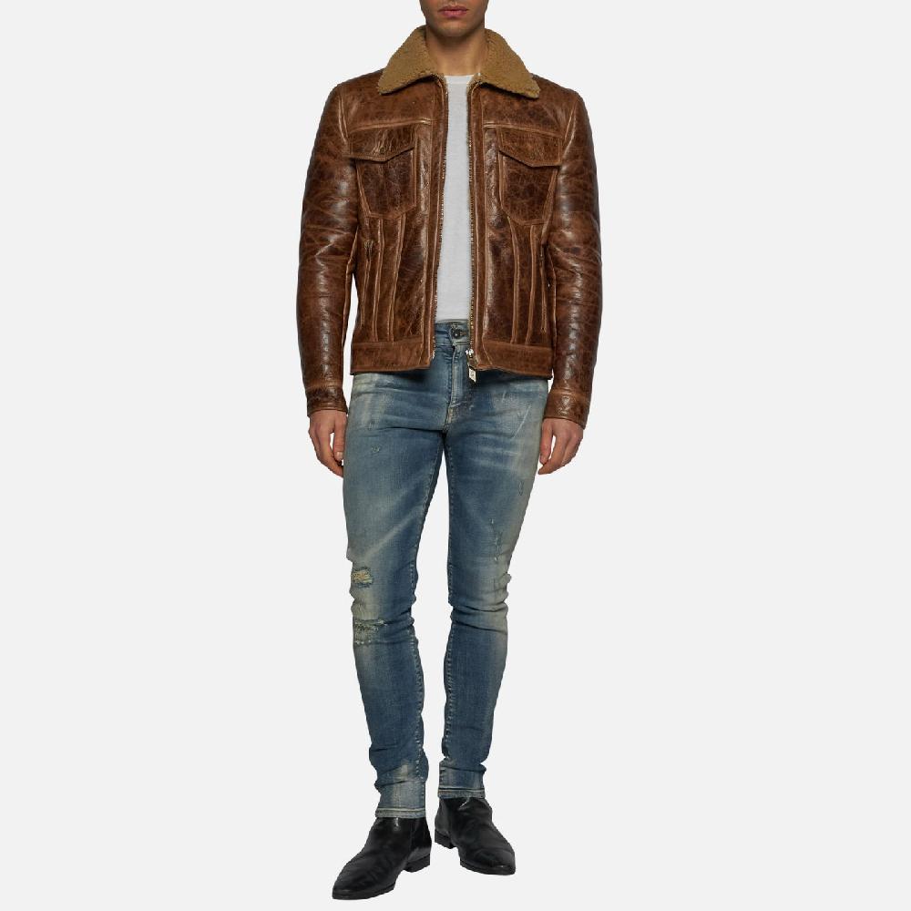 Salvatore Santoro GIACCA IN SHEARLING - COGNAC Fino Al -60%