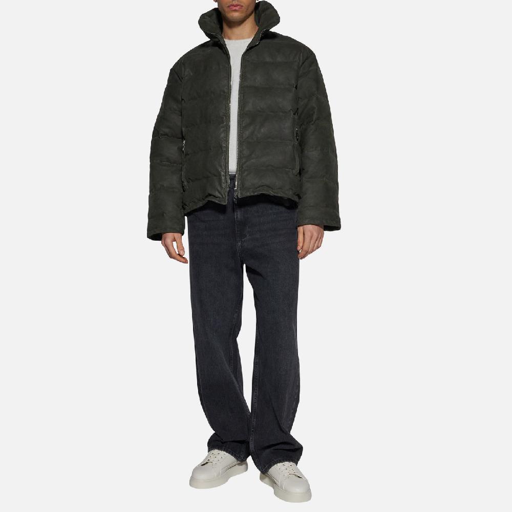 Salvatore Santoro PIUMINO IN PELLE - DARK GREEN Affare Del Giorno