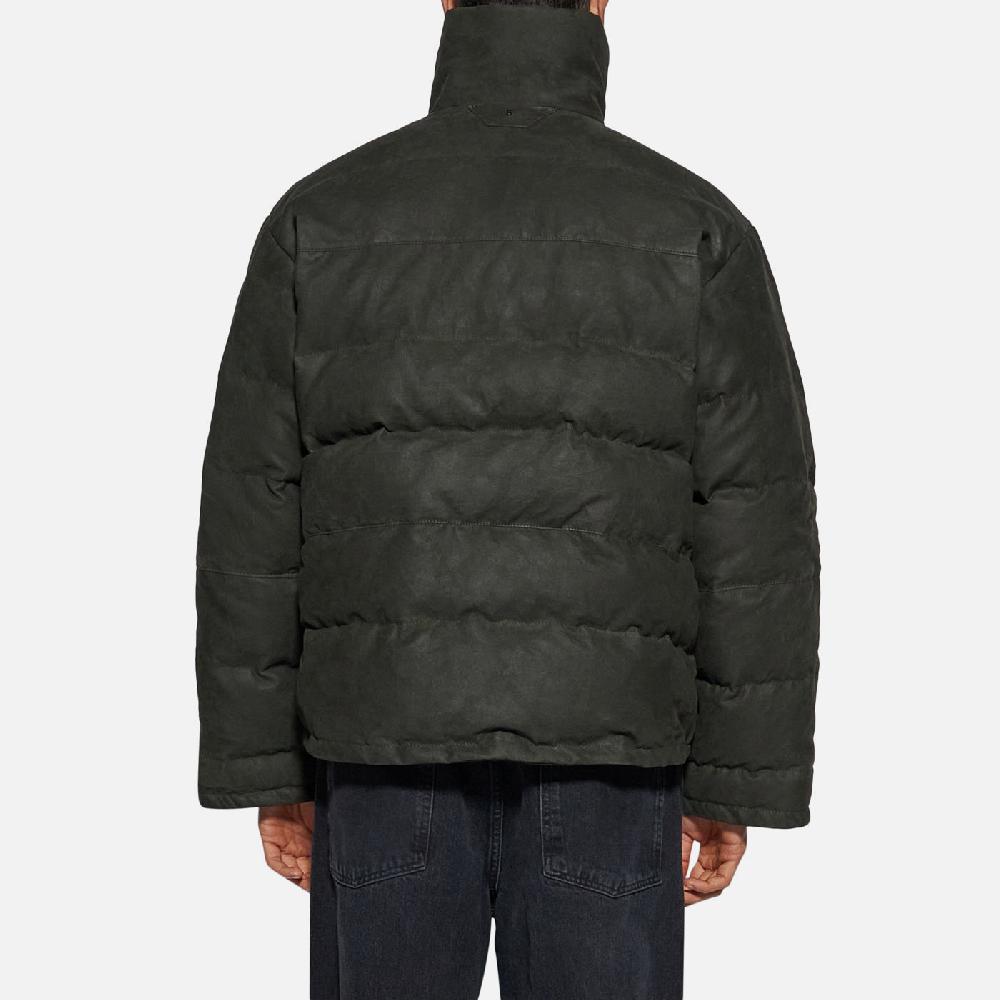 Salvatore Santoro PIUMINO IN PELLE - DARK GREEN Affare Del Giorno
