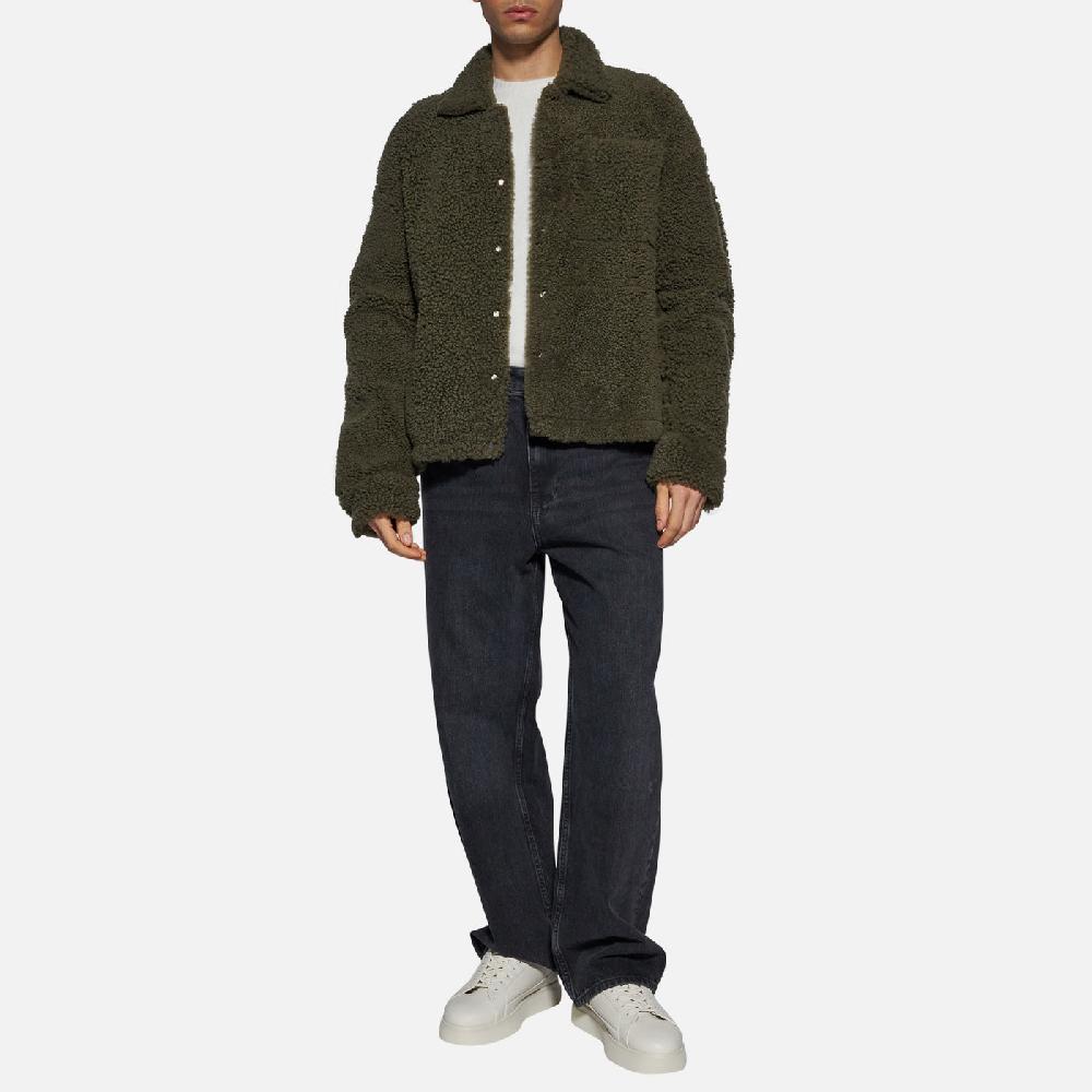 Salvatore Santoro GIACCA IN SHEARLING - DARK GREEN Convenienza