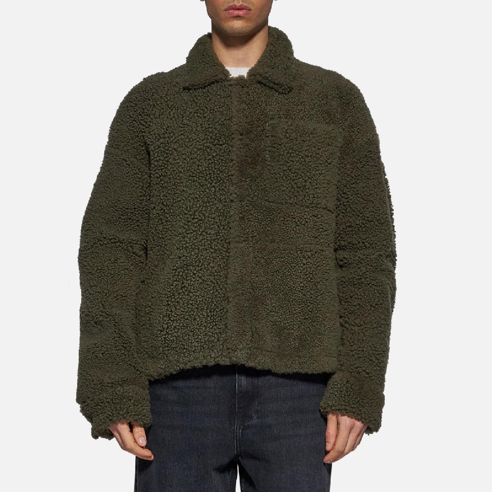 Salvatore Santoro GIACCA IN SHEARLING - DARK GREEN Convenienza