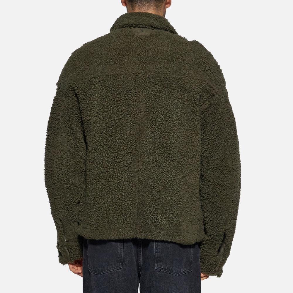 Salvatore Santoro GIACCA IN SHEARLING - DARK GREEN Convenienza