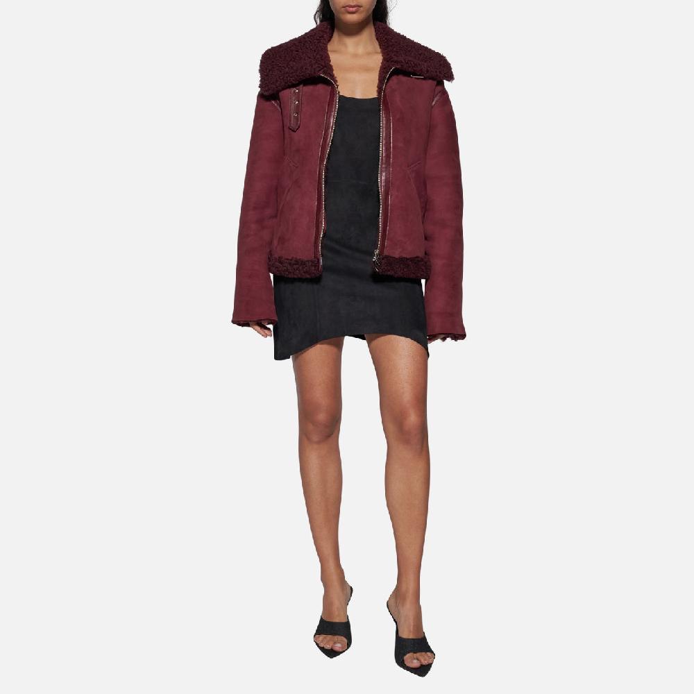 Salvatore Santoro GIACCA IN SHEARLING - BORDEAUX Offerta