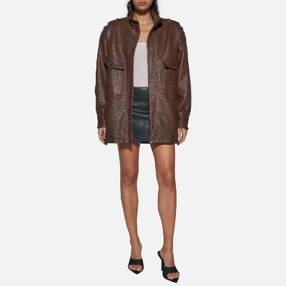 Salvatore Santoro GIACCA IN PELLE - BROWN In Vendita