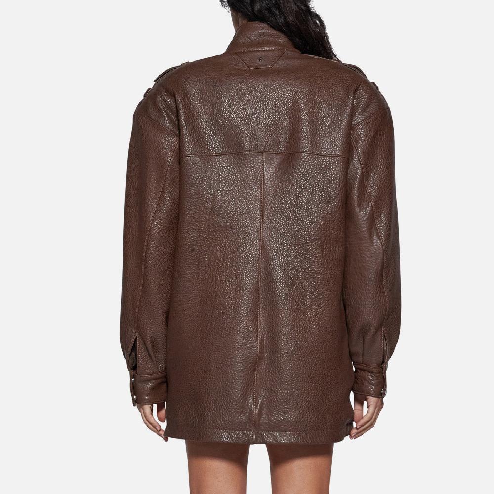 Salvatore Santoro GIACCA IN PELLE - BROWN In Vendita