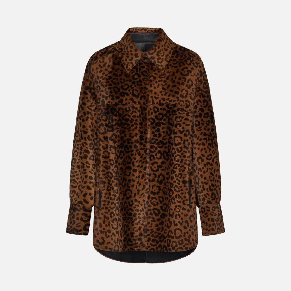 Salvatore Santoro CAMICA IN SHEARLING - BROWN Vendite Flash