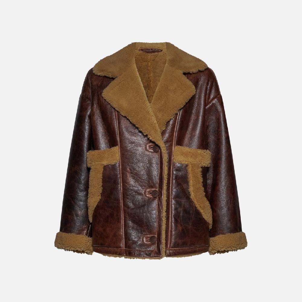 Salvatore Santoro GIACCA IN SHEARLING - WINE Negozio
