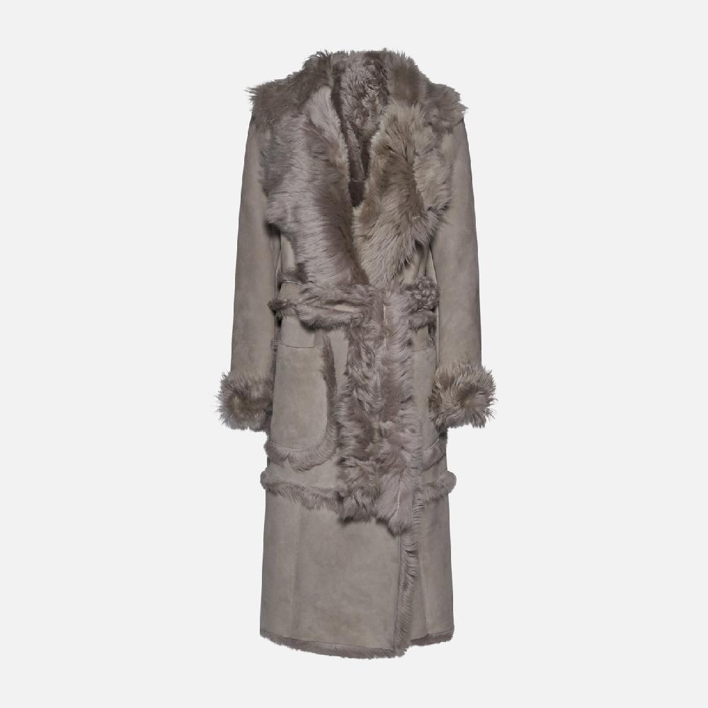 Salvatore Santoro CAPPOTTO IN SHEARLING - GREY In Saldo