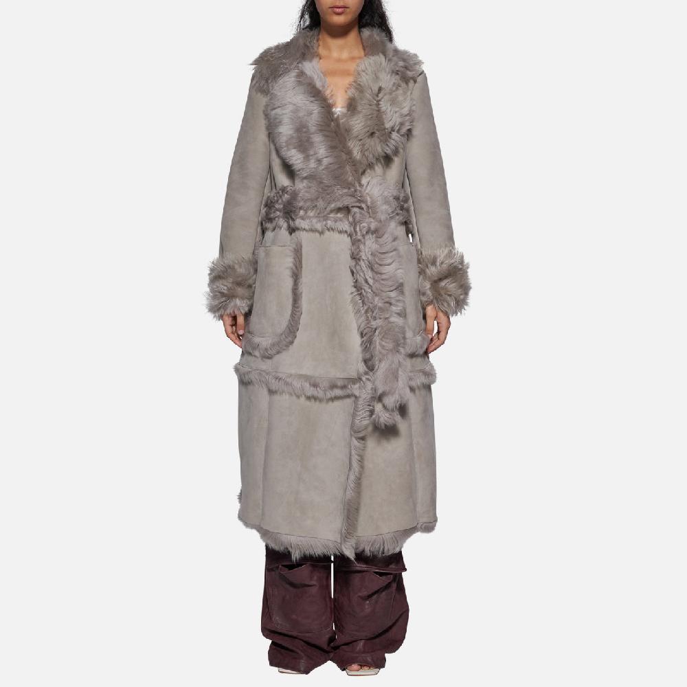 Salvatore Santoro CAPPOTTO IN SHEARLING - GREY In Saldo