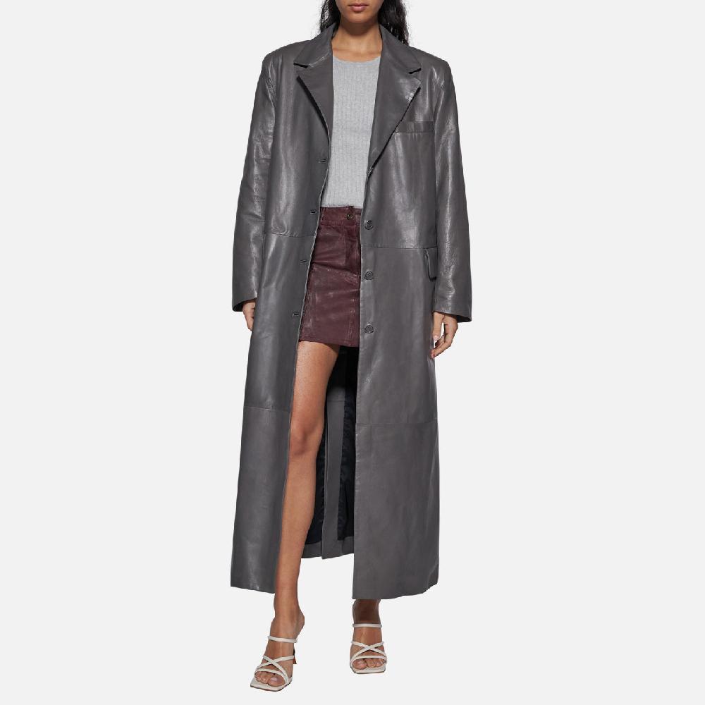 Salvatore Santoro CAPPOTTO IN PELLE - SMOKE Moda