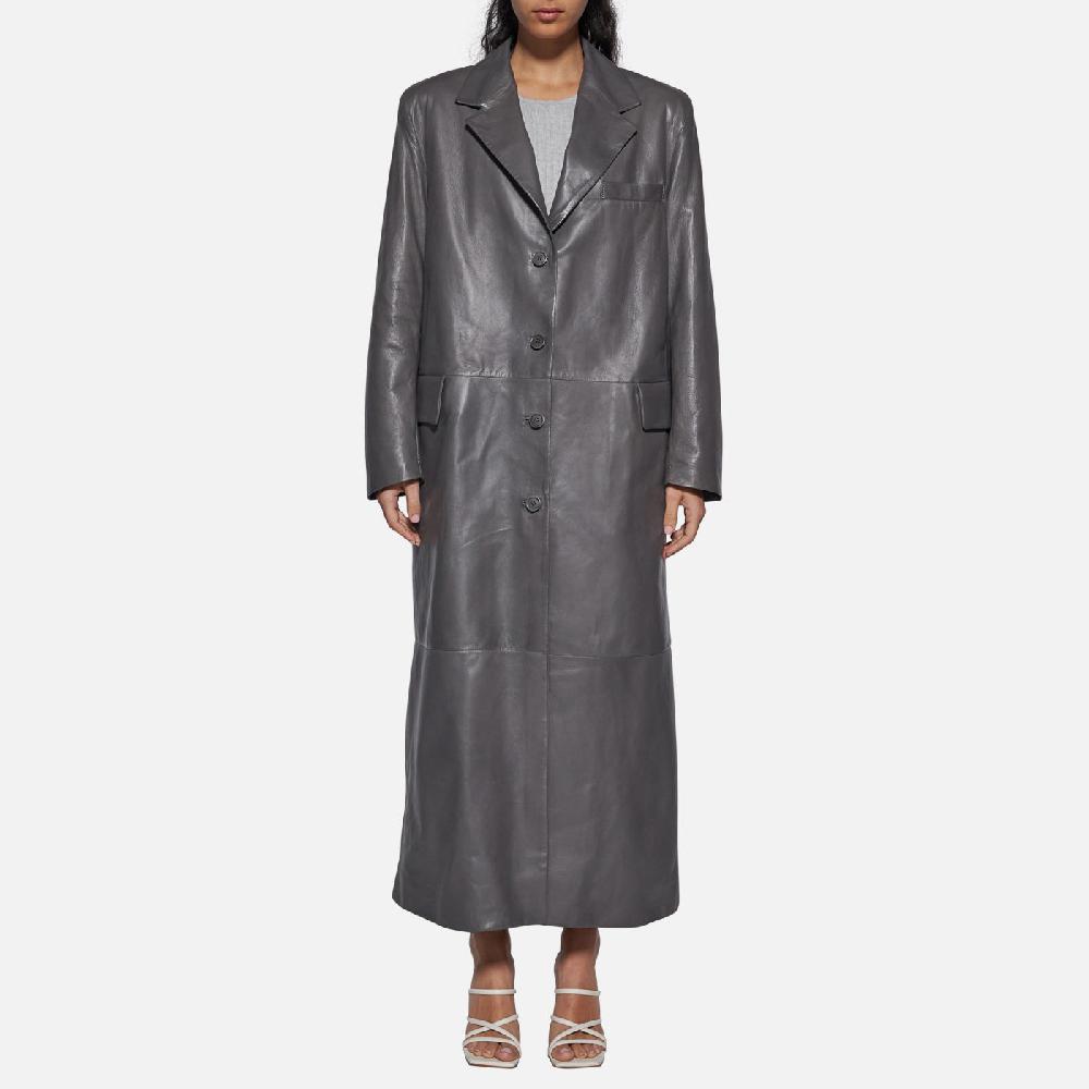 Salvatore Santoro CAPPOTTO IN PELLE - SMOKE Moda