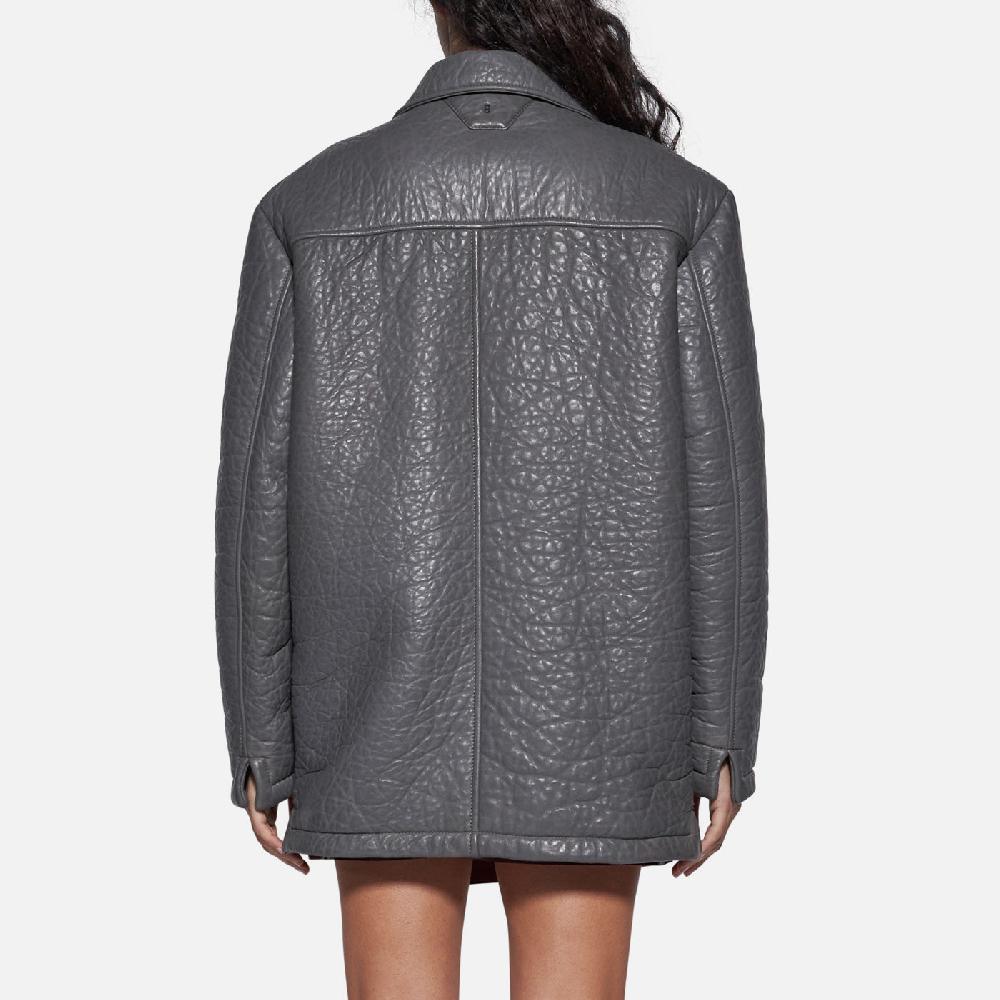 Salvatore Santoro GIACCA IN PELLE - GREY 2025