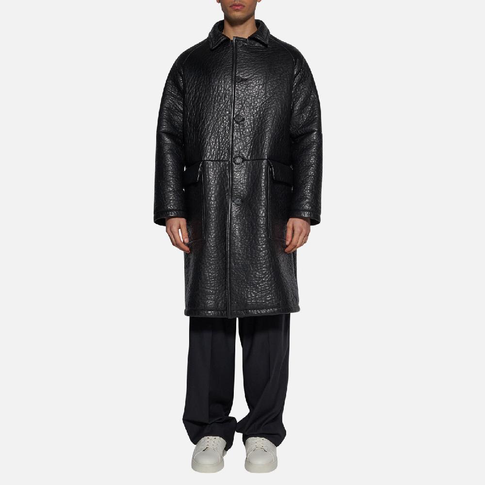 Salvatore Santoro CAPPOTTO IN PELLE - BLACK In Linea