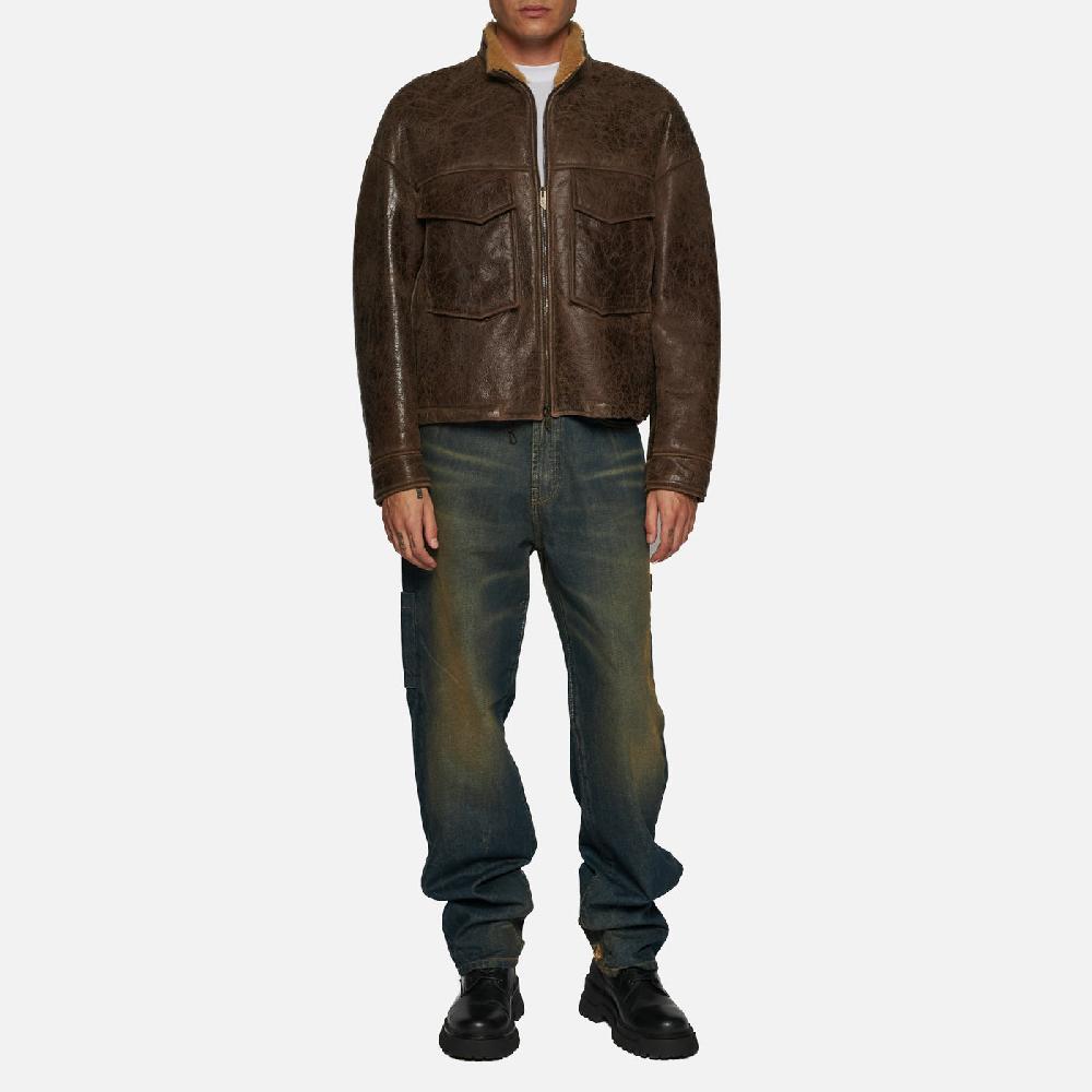 Salvatore Santoro GIACCA IN SHEARLING - BROWN Spedizione Gratuita