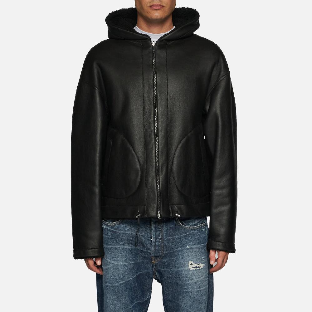 Salvatore Santoro GIACCA IN SHEARLING - BLACK Soddisfazione Garantita
