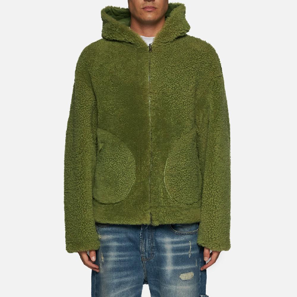 Salvatore Santoro GIACCA IN SHEARLING - GREEN Qualità Garantita