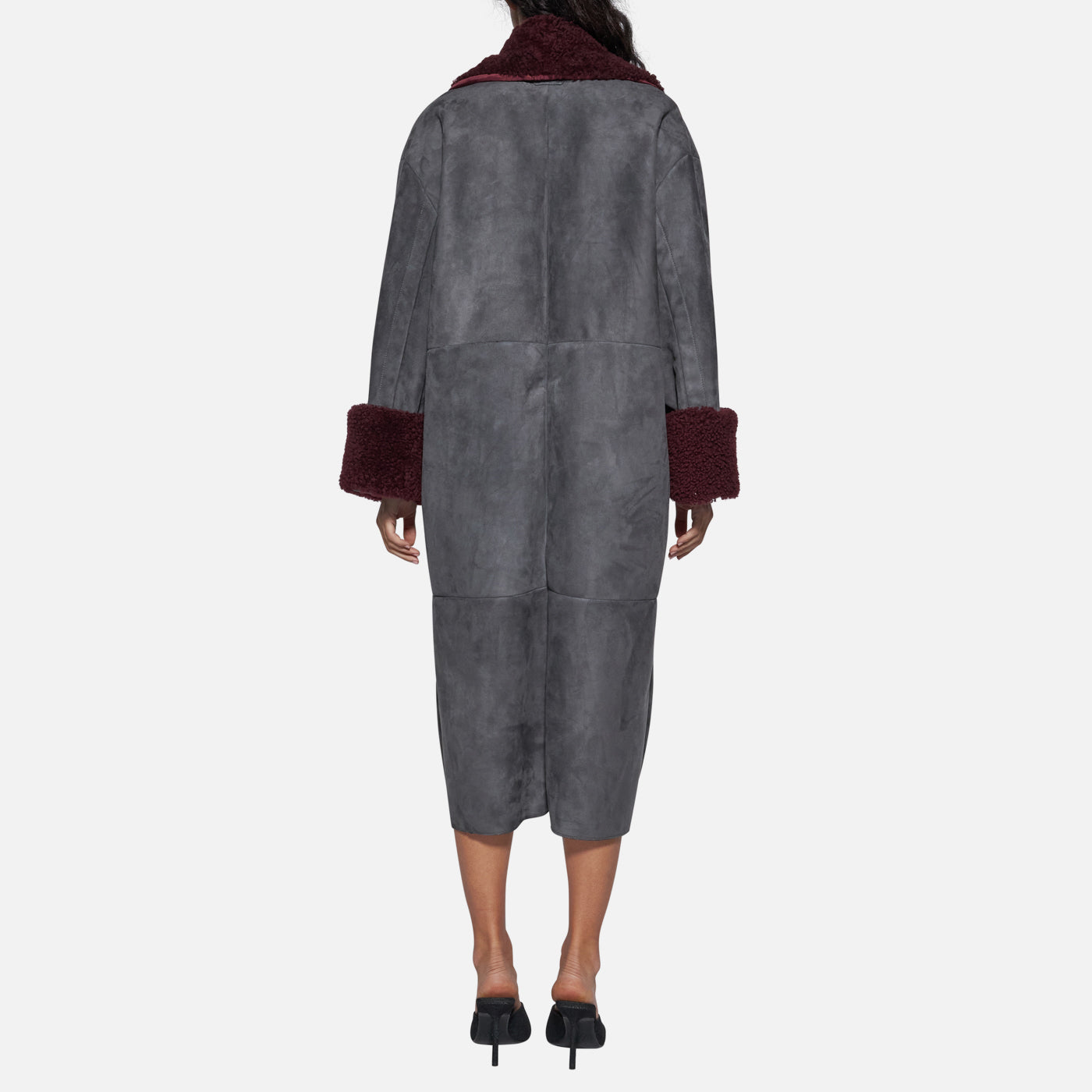 Salvatore Santoro CAPPOTTO IN CAMOSCIO - SMOKE Fino Al -60%