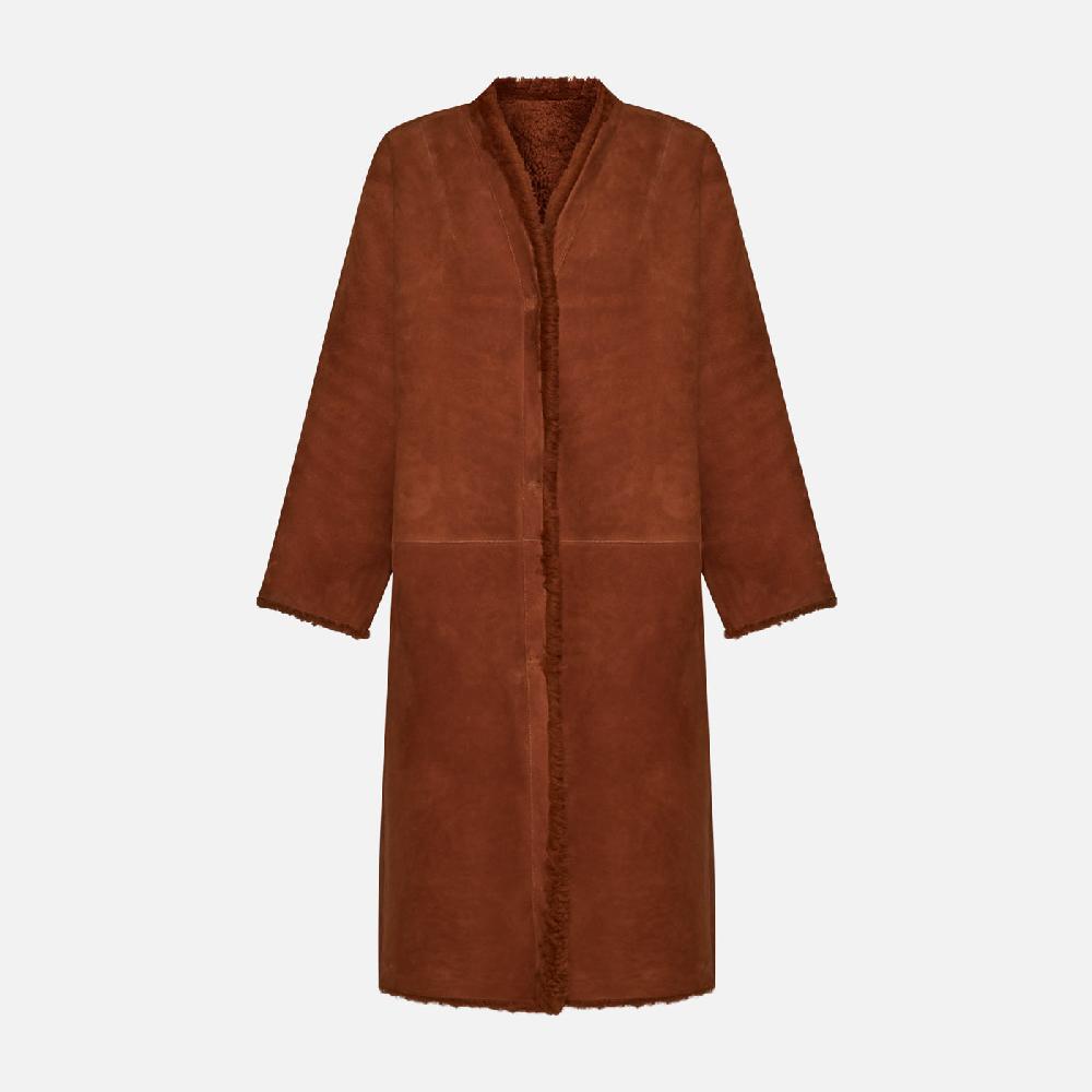 Salvatore Santoro CAPPOTTO IN SHEARLING - RUST Prezzo Ridotto