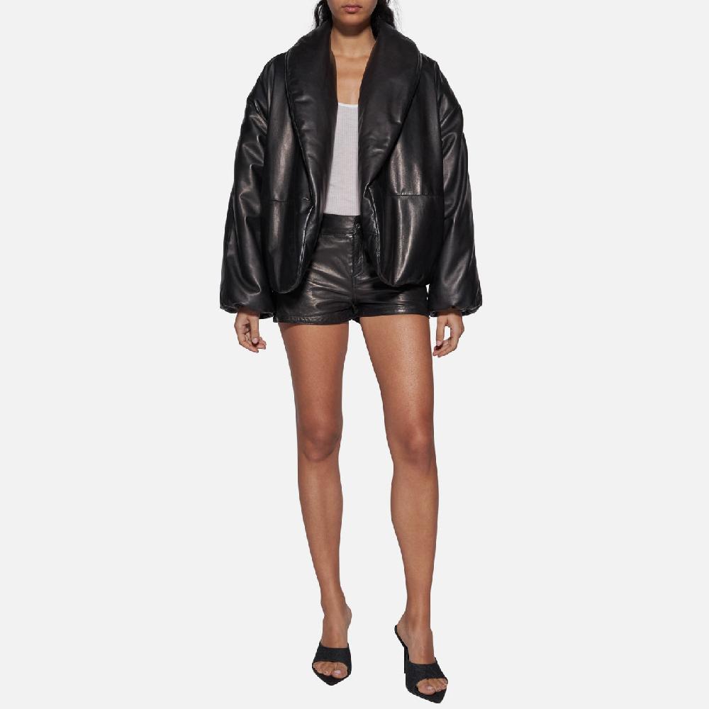Salvatore Santoro GIACCA IN PELLE - BLACK Presa