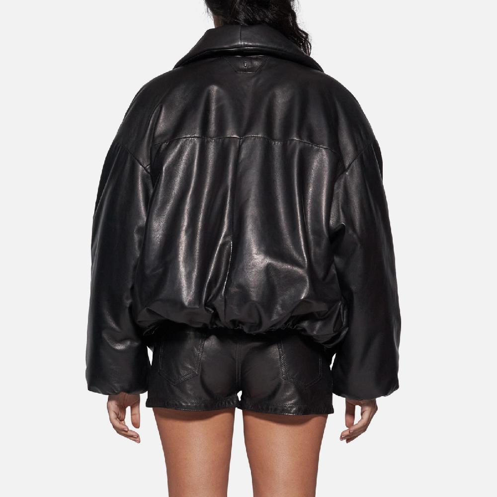 Salvatore Santoro GIACCA IN PELLE - BLACK Presa