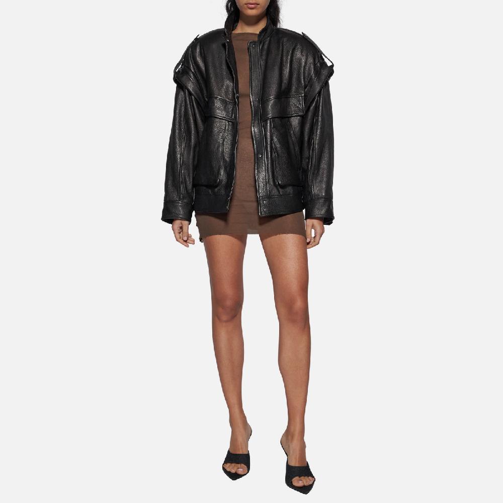 Salvatore Santoro GIACCA IN PELLE - BLACK Sconto