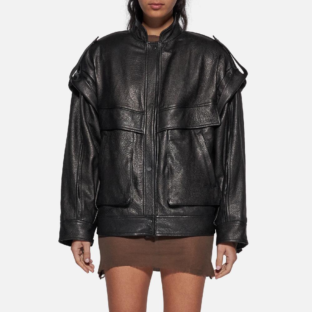 Salvatore Santoro GIACCA IN PELLE - BLACK Sconto