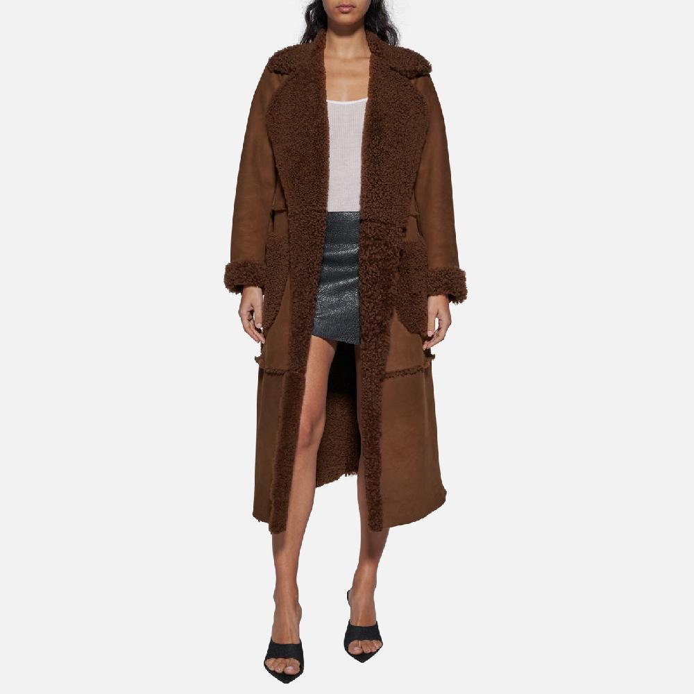 Salvatore Santoro CAPPOTTO IN SHEARLING- BROWN Economico