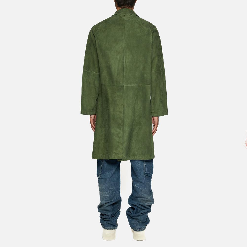 Salvatore Santoro CAPPOTTO IN SUEDE - GRREN Saldi