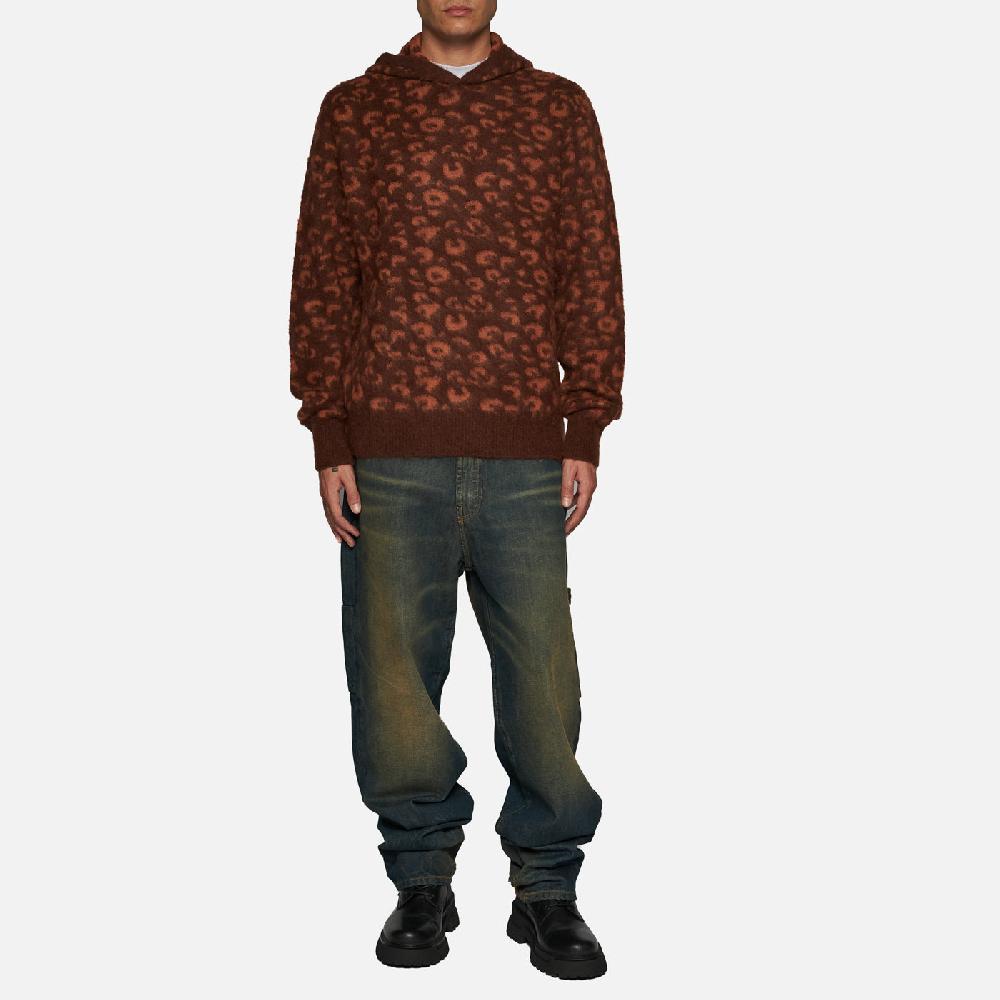 Salvatore Santoro MAGLIA CON CAPPUCCIO - BROWN Offerte