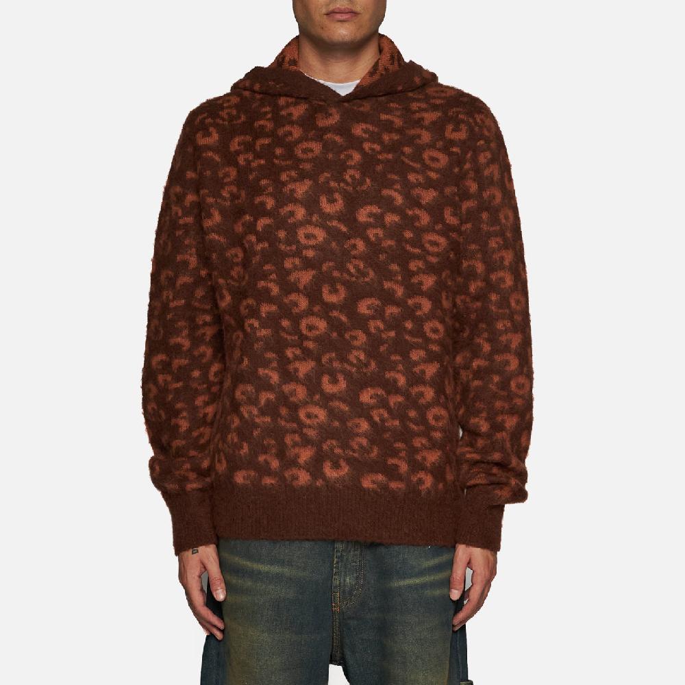 Salvatore Santoro MAGLIA CON CAPPUCCIO - BROWN Offerte
