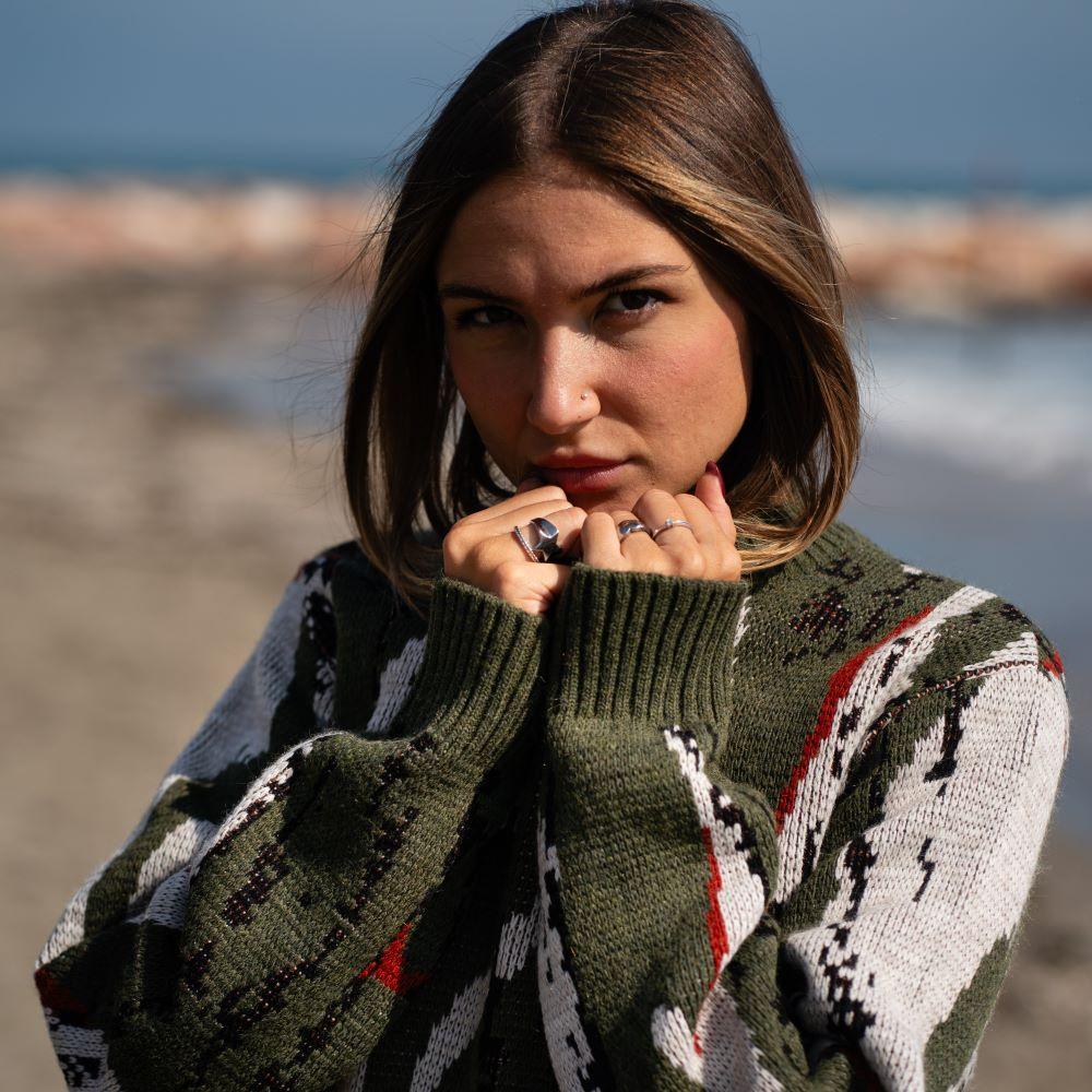 ﻿Seay / Maglione Allover Wood Tonga Qualità Garantita