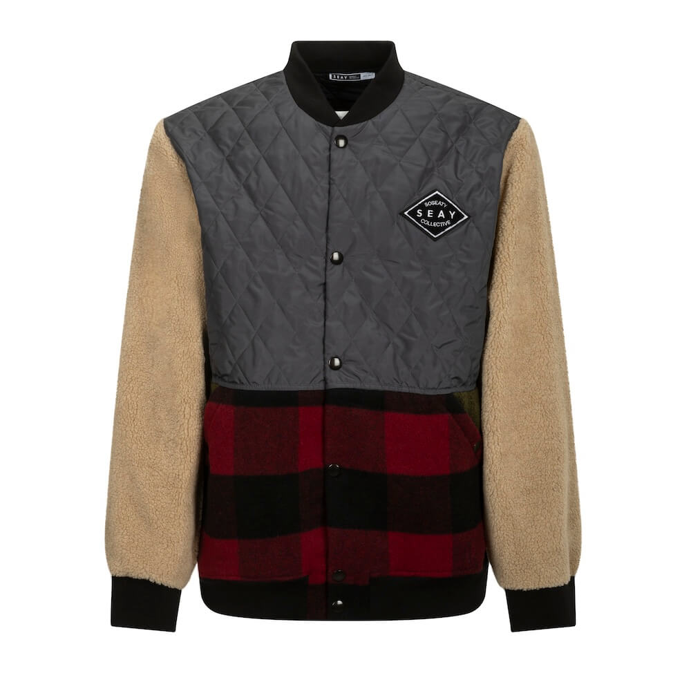Seay / Giacca Varsity Patchwork Vendita Calda