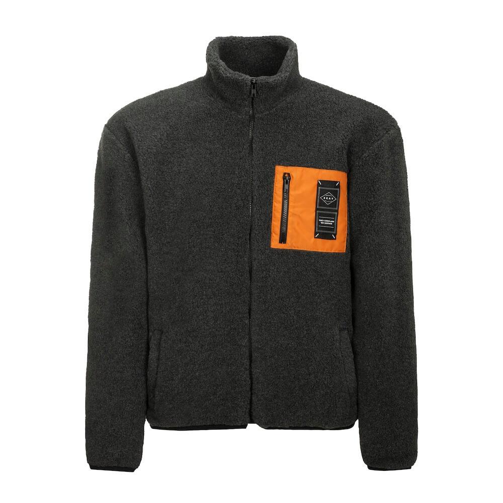 Seay / Giacca Teddy Nero Delavè Saldi Di Fabbrica