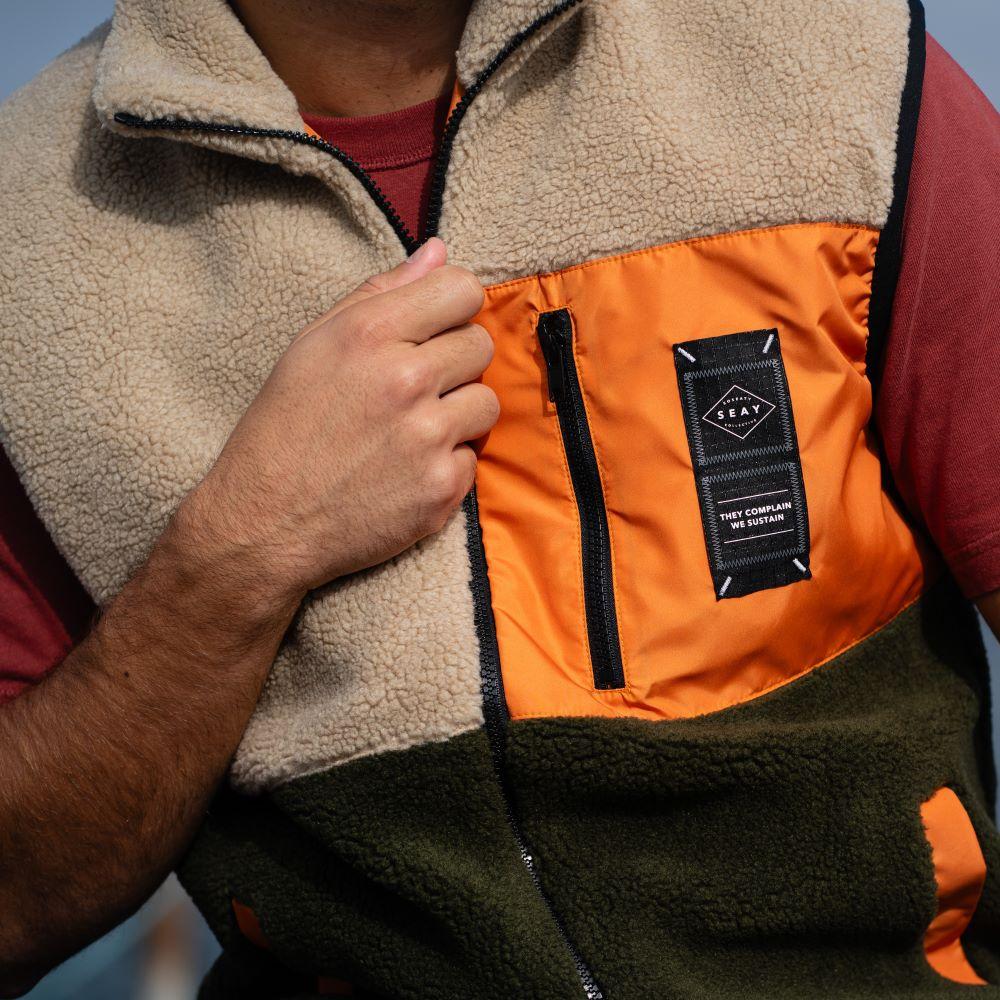 Seay / Gilet Teddy Sea Turtle & Natural Negozio