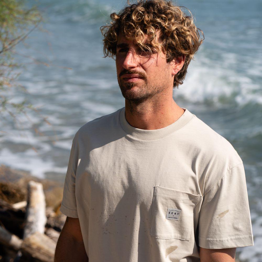 Seay / T-Shirt Cappuccino Delavé Moda