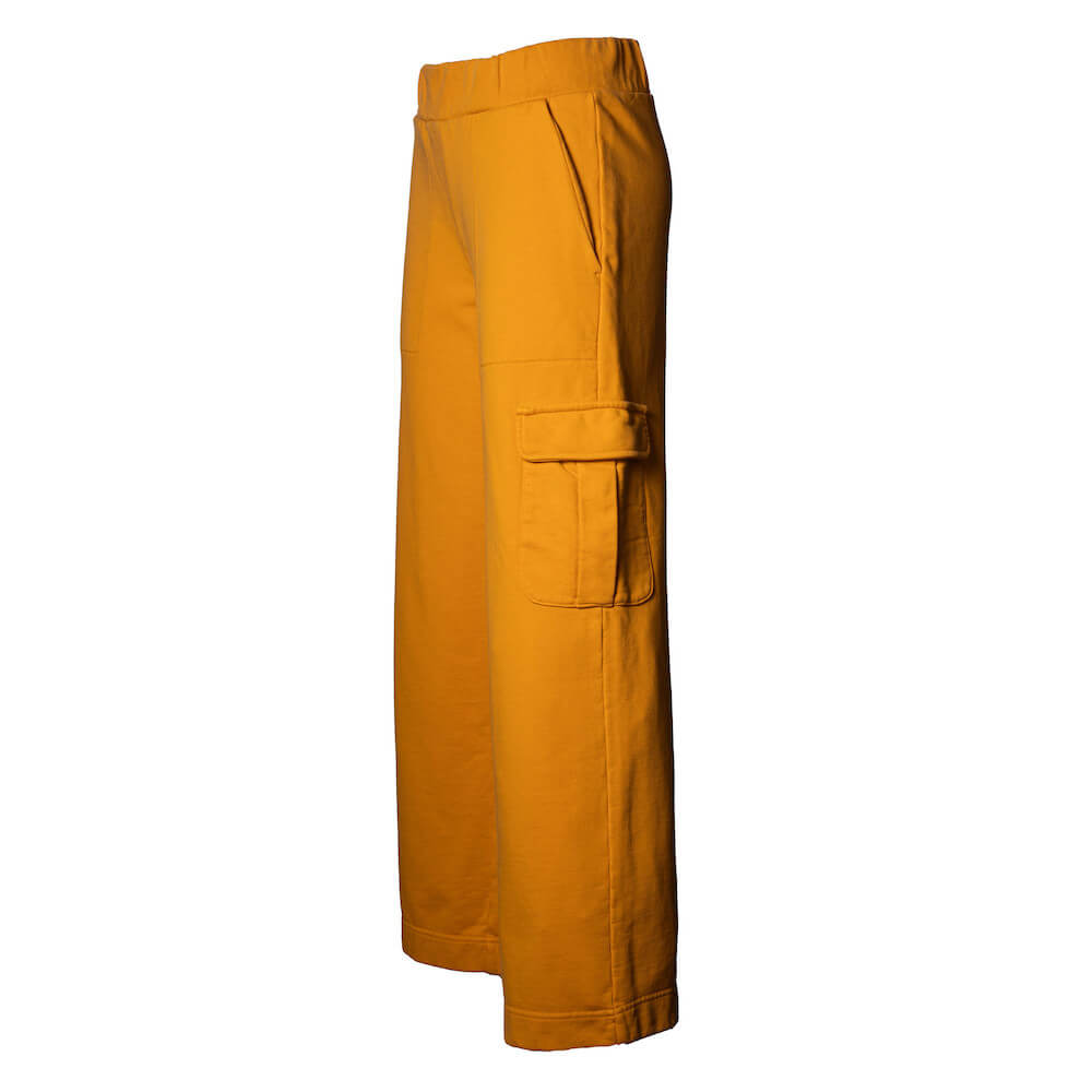 Seay / Pantalone Lungo Cargo in Felpa Ocra Lizard Prezzo Ridotto