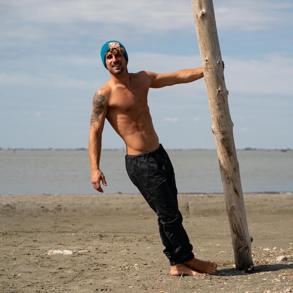 Seay / Cuffia Beanie Lana Blu Sottocosto