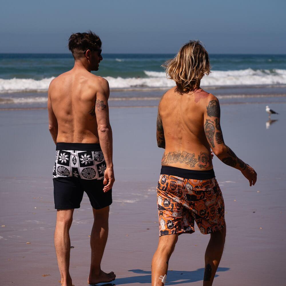 Seay / Boardshort Bianco Nero Symbols Hotsell