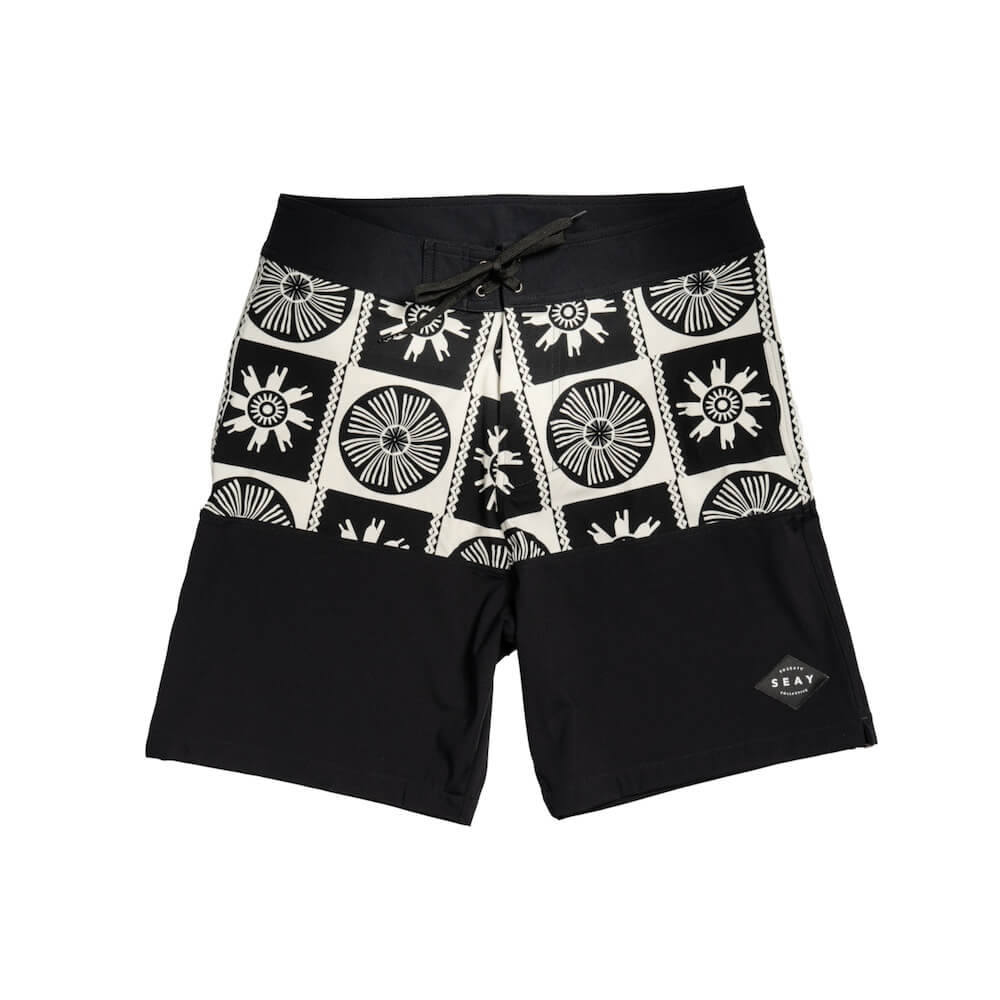 Seay / Boardshort Bianco Nero Symbols Hotsell