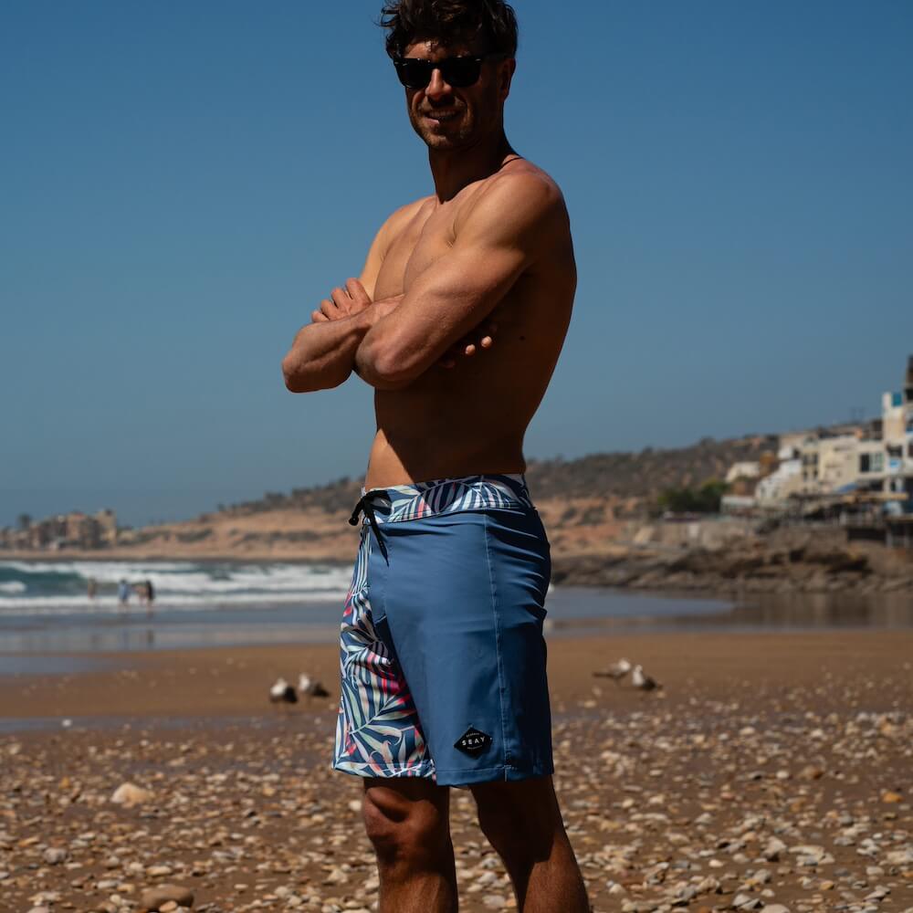 Seay / Boardshort Blu Bamboo Vendita Economica