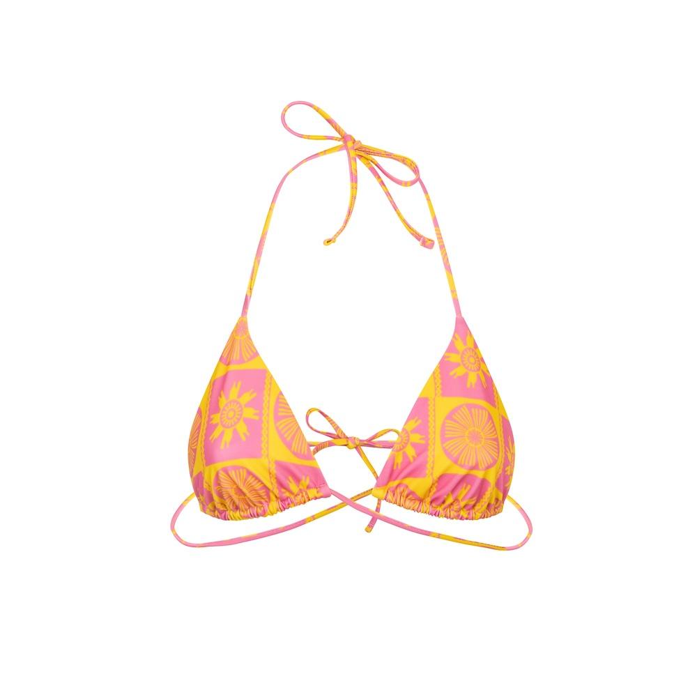 Seay / Triangolo Bikini Rosa Giallo Symbols In Linea