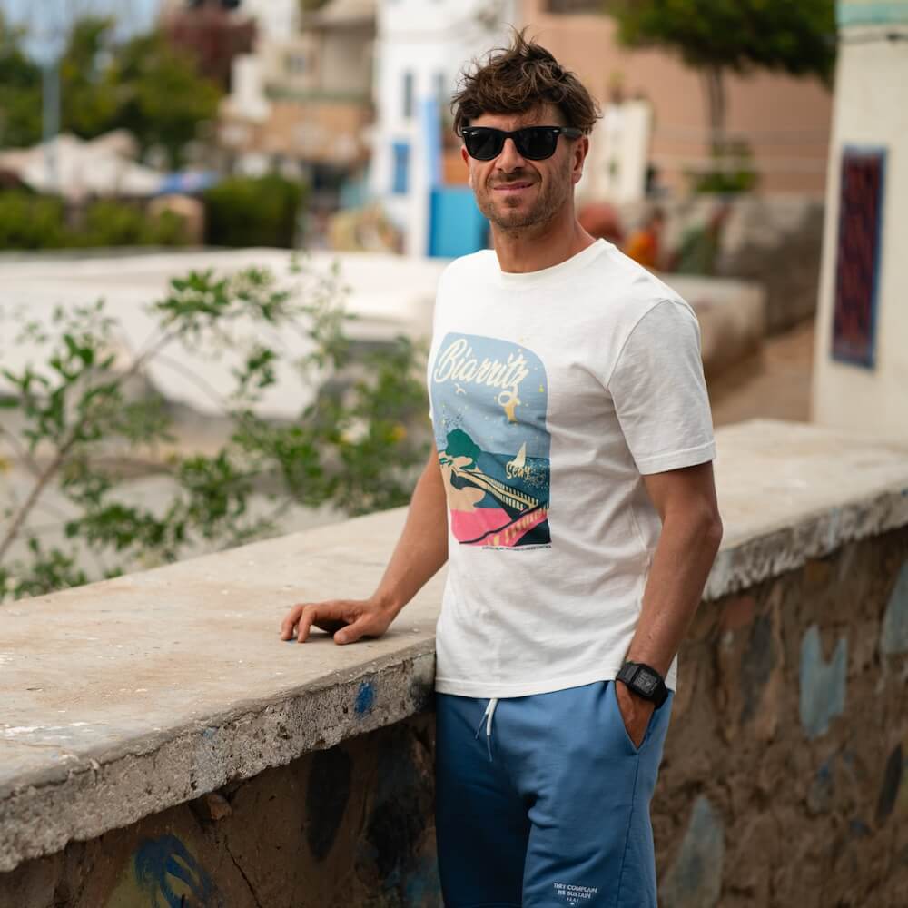 Seay / Pantalone in Felpa Corto Blu Bamboo Promozione