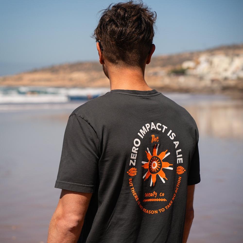 Seay / T-Shirt Nera Zero Impact Qualità Garantita