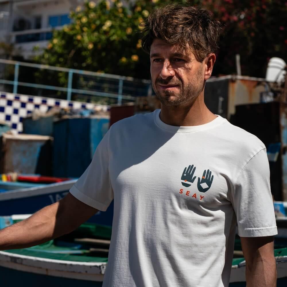 Seay / T-Shirt Bianca Save the Sea Negozi Online