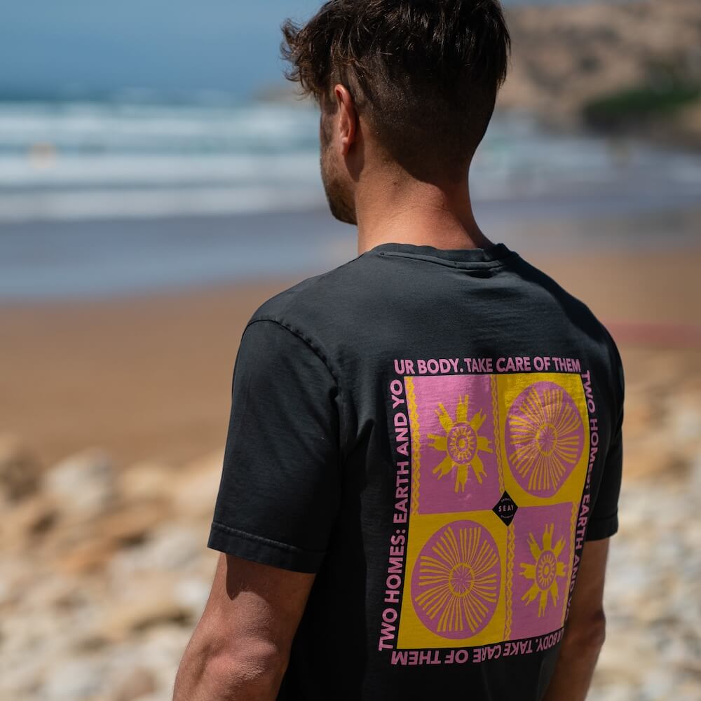 Seay / T-Shirt Nera Symbols Shopping Online