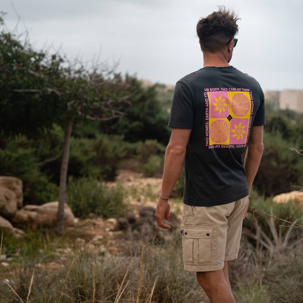 Seay / T-Shirt Nera Symbols Shopping Online