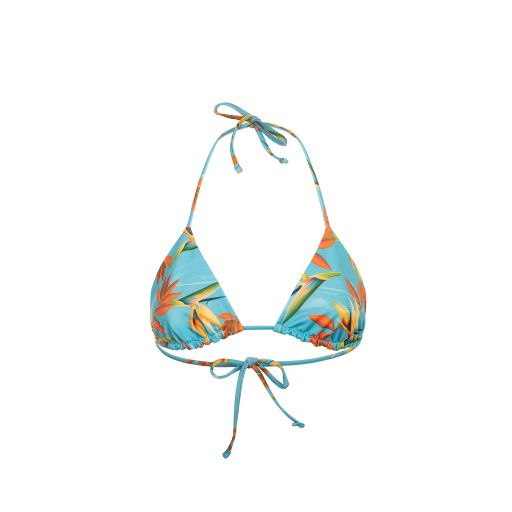 Seay / Triangolo Bikini Reversibile Azzurro Verde Bird of Paradise Convenienza